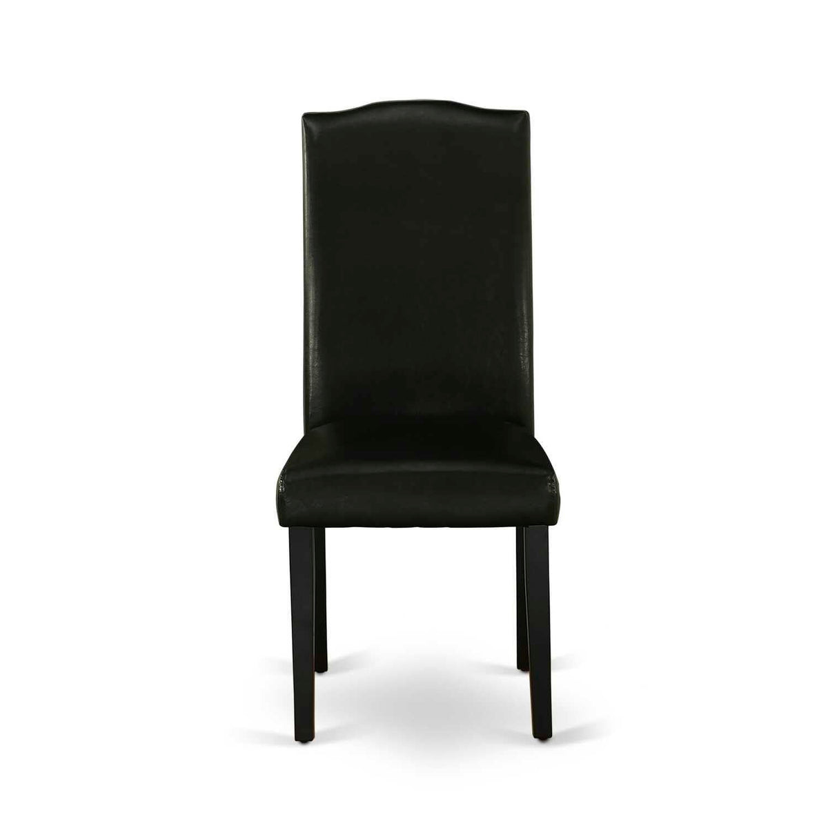 Black Faux Leather Dining Chairs Set of 2 W569779