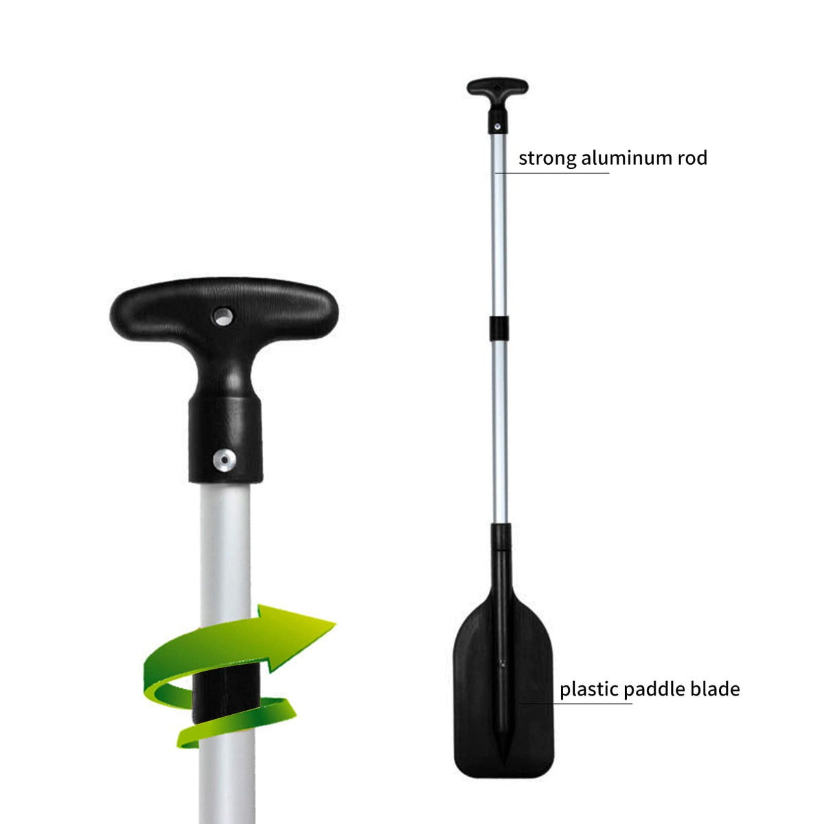 Adjustable Aluminum Alloy Telescopic Kayak Paddle A3834