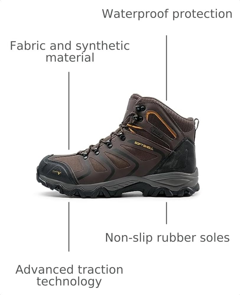 Men's Ankle High Waterproof Hiking Boots H611