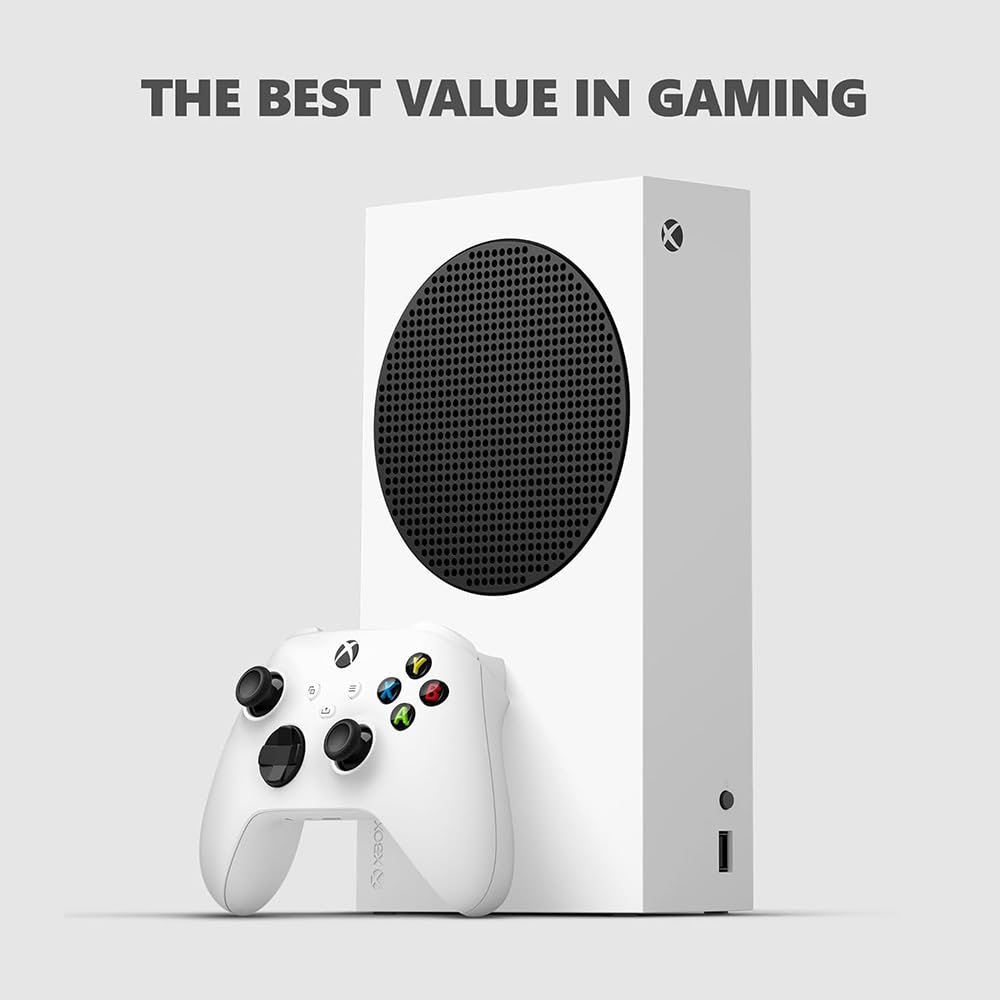 Robot White 512GB All-digital Gaming Console with Dual Wireless Controllers L9893