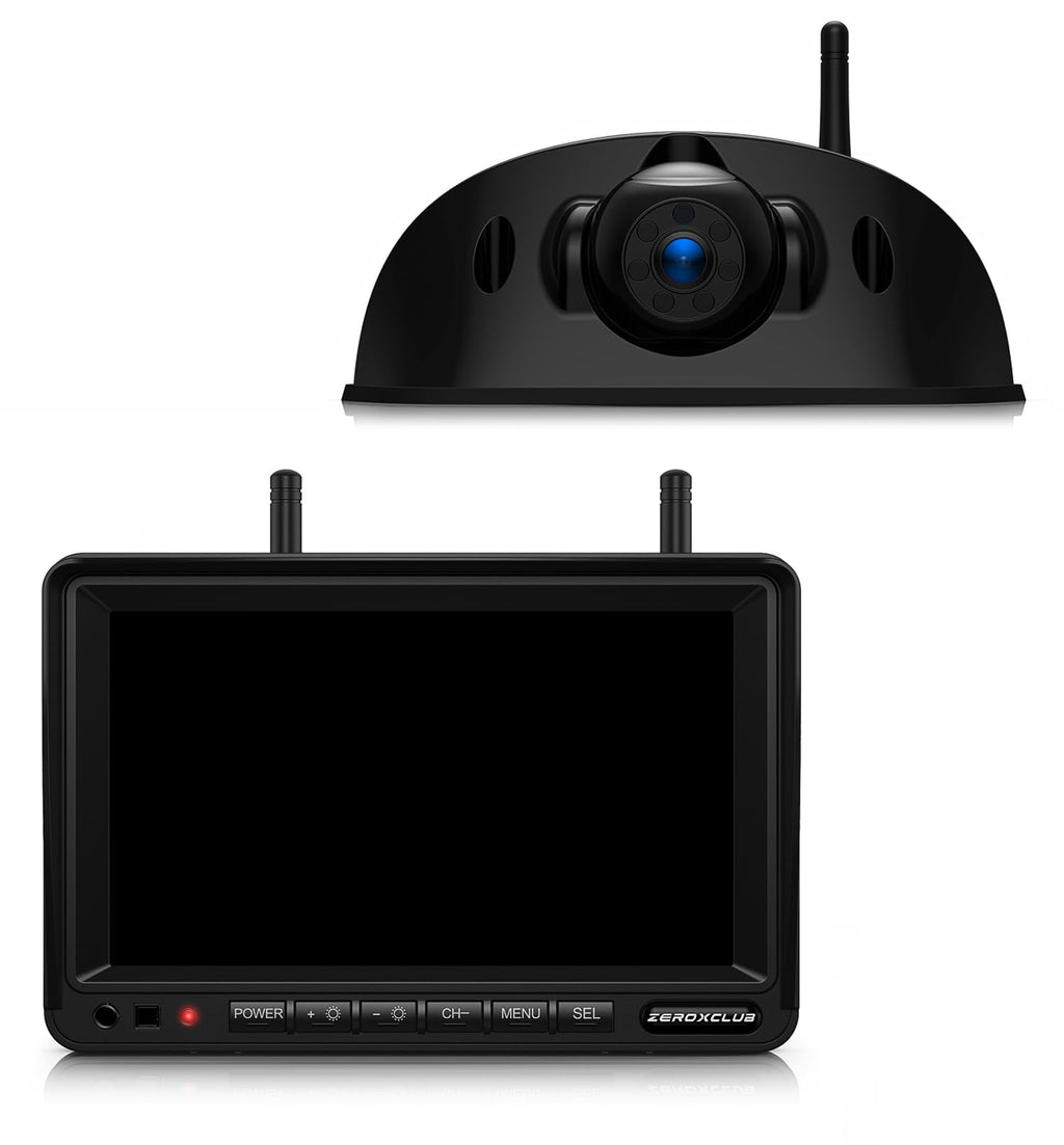 1080P 7" Wireless RV Backup Camera System with DVR Monitor E75139
