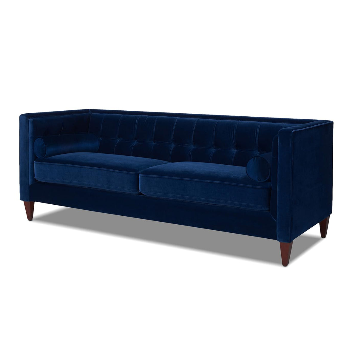 Navy Blue Velvet Tufted Sofa Z9932