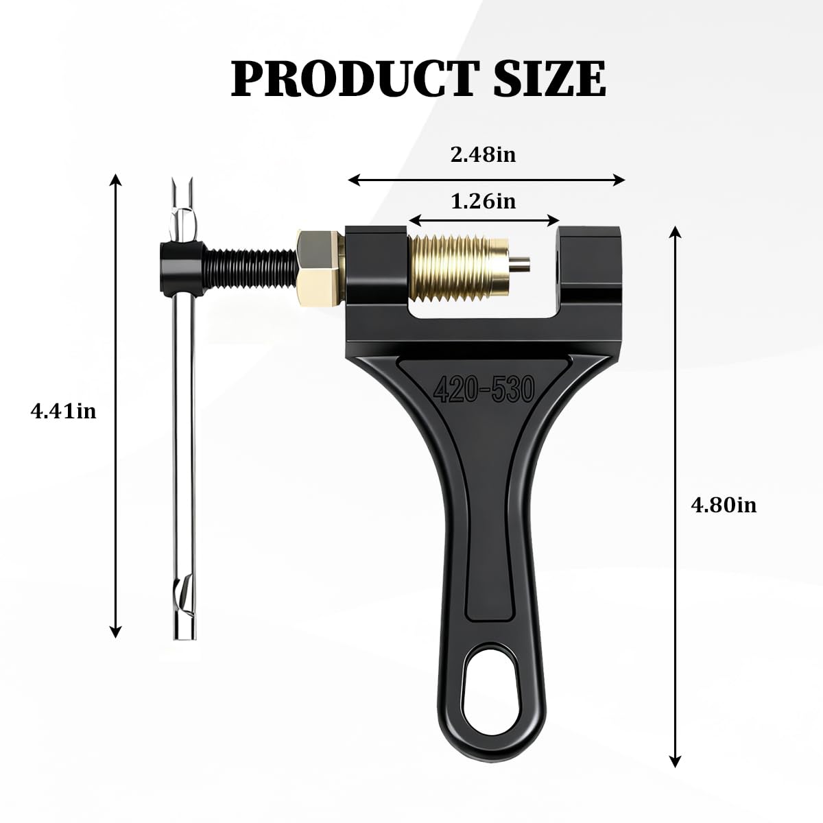 Adjustable 420-530 Motorcycle Chain Breaker Tool I33486