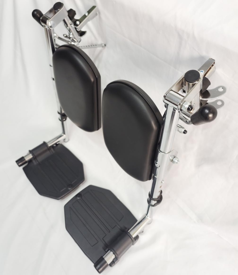 Heavy Duty Wheelchair with Elevating Legs and Aluminum Footplates X121