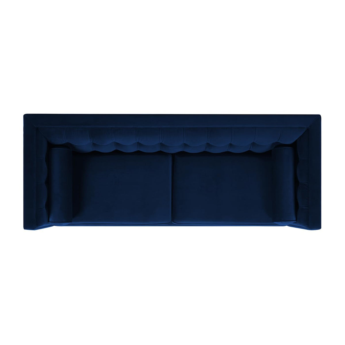 Navy Blue Velvet Tufted Sofa Z9932