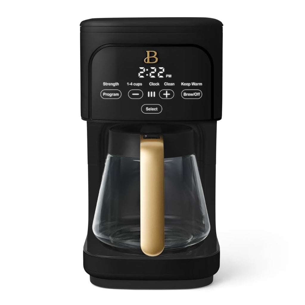 12 Cup Programmable Coffee Maker with Glass Carafe and Reusable Filter B414