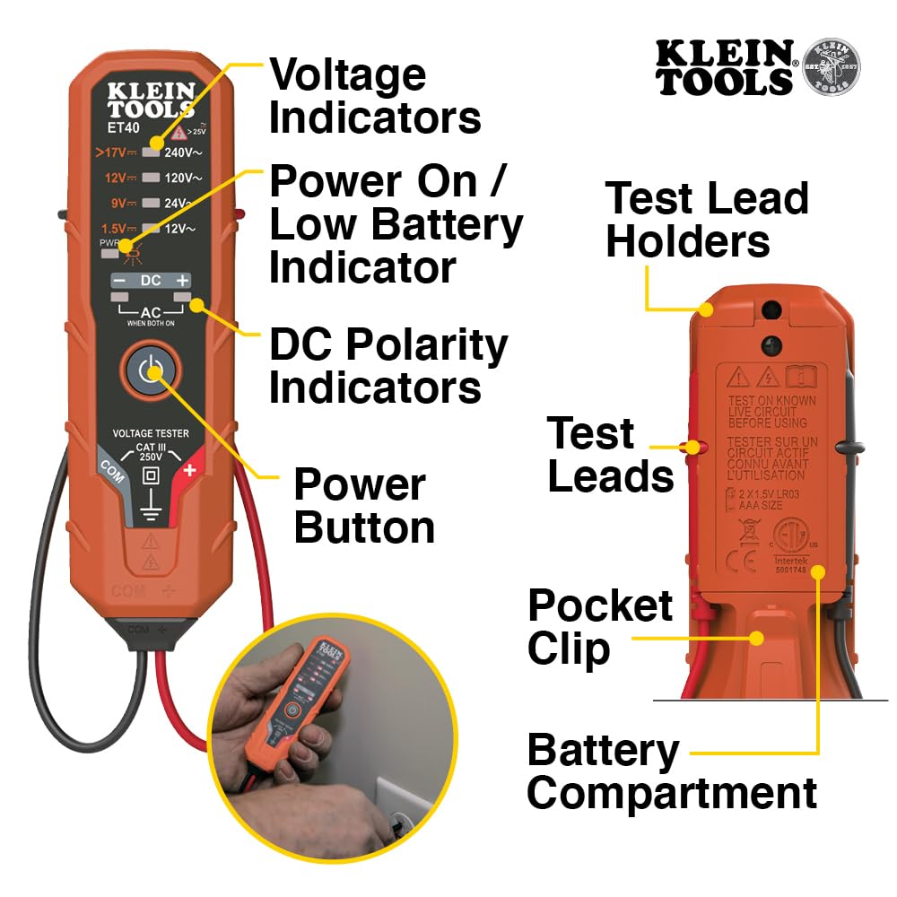 Electrical Voltage Test Kit with Clamp Meter J688