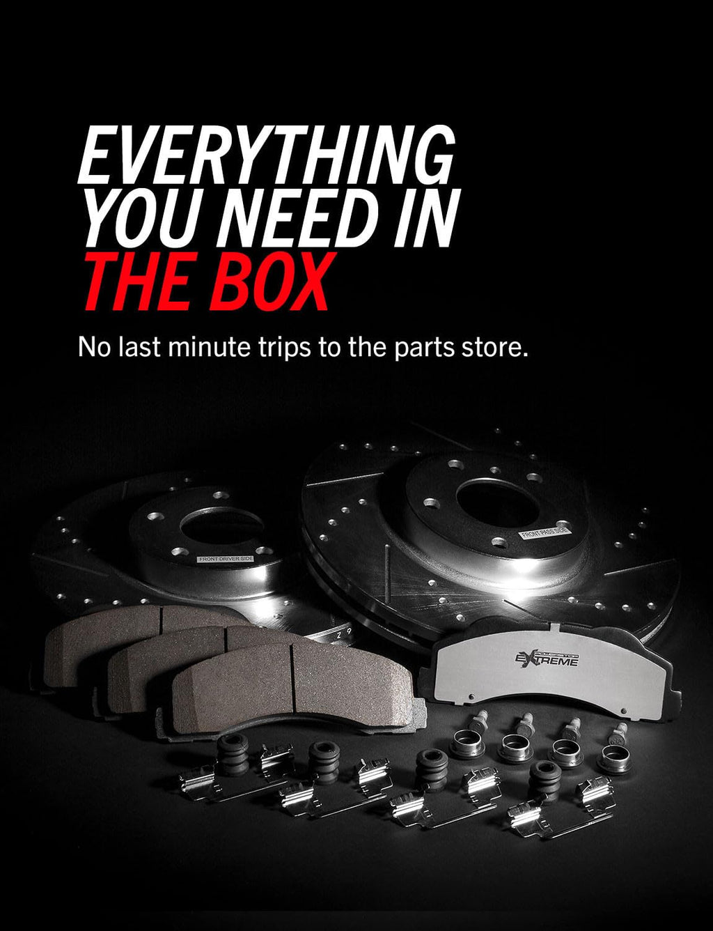 Front Brake Pad & Rotor Kit J595