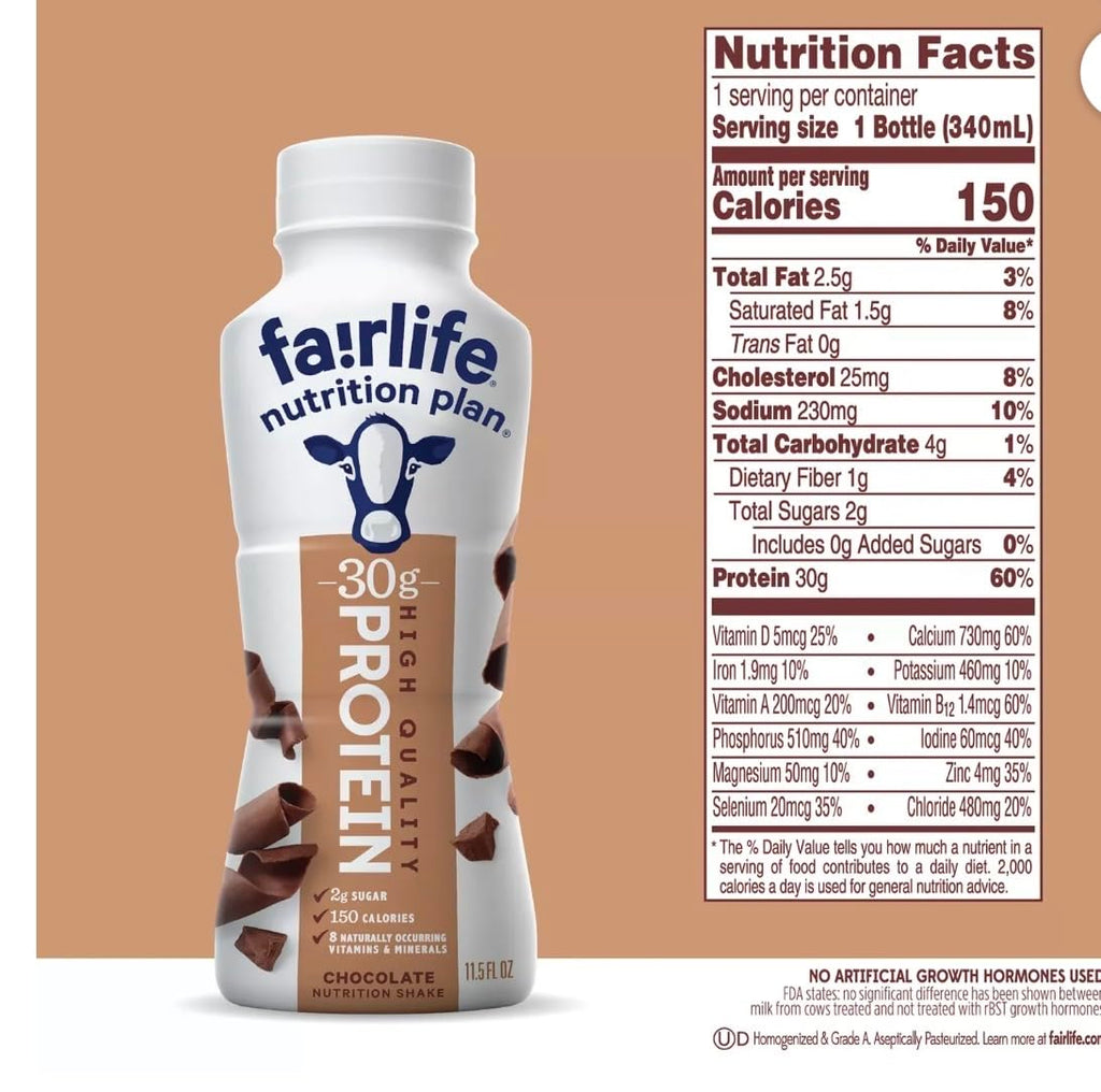 Chocolate Protein Shakes 12 Pack Lactose-Free X340776