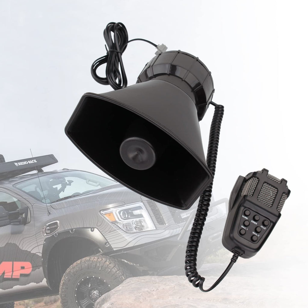 7 Tone Car Siren PA System Megaphone Speaker L143890