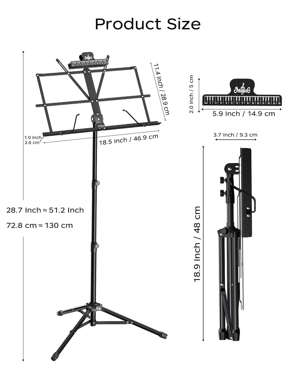 Folding Sheet Music & Book Stand with Bag H76162