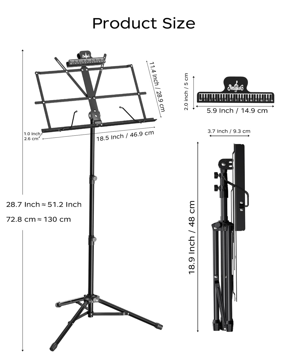 Folding Sheet Music & Book Stand with Bag H76162