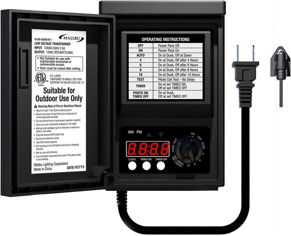 200 Watt Low Voltage Landscape Lighting Transformer U521