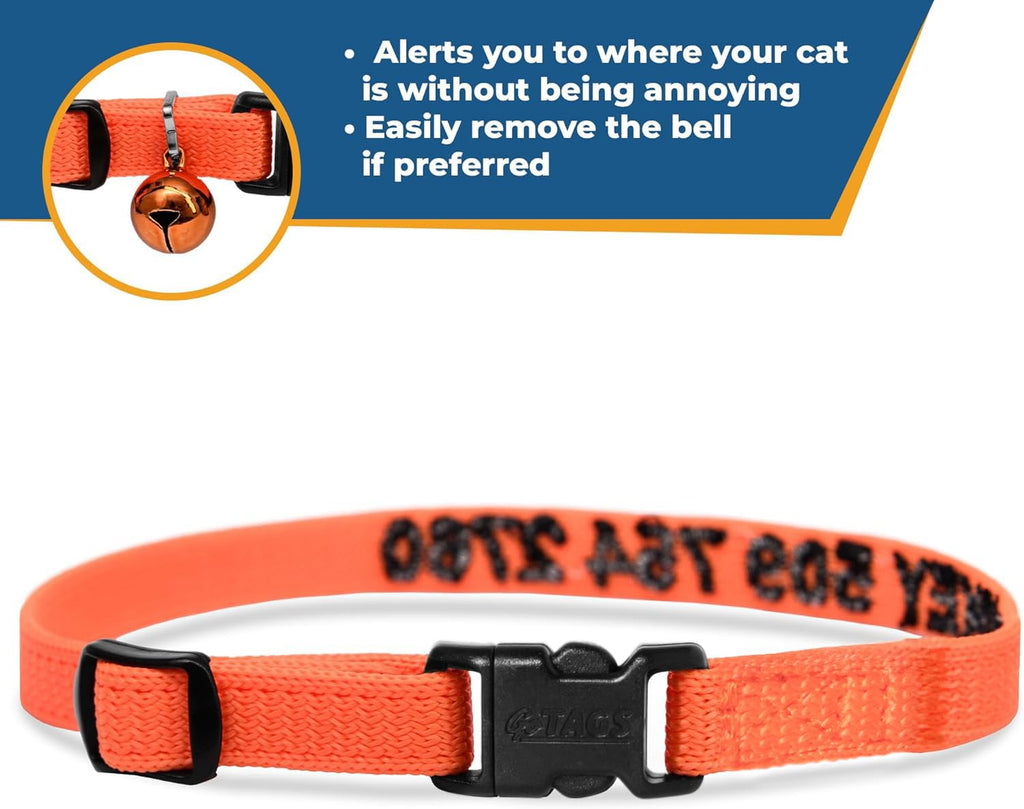 Personalized Cat Collars with Breakaway Safety Release Buckle M874962