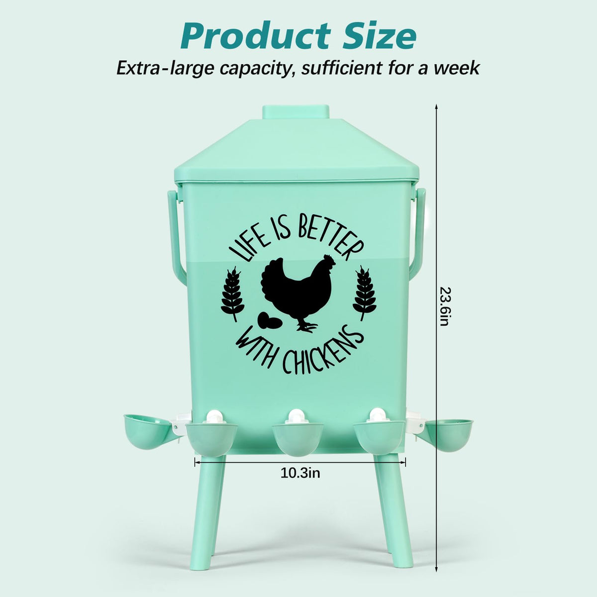 4.2Gal Hanging Chicken Waterer X18356