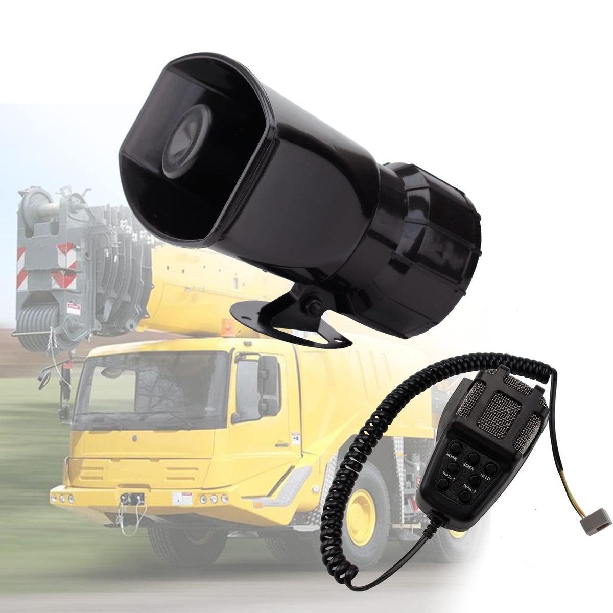 7 Tone Car Siren PA System Megaphone Speaker L143890