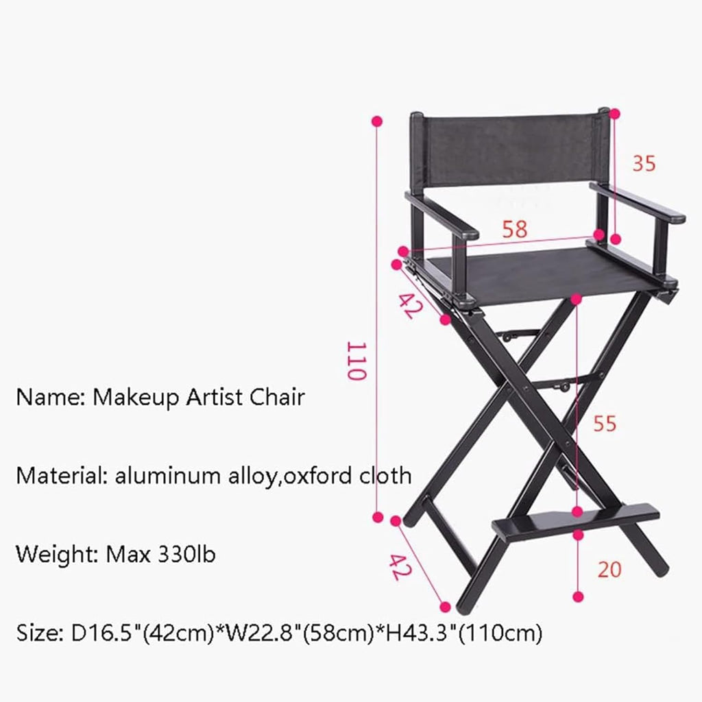 Folding Director Chair with Footrest, 300lbs Capacity D40139