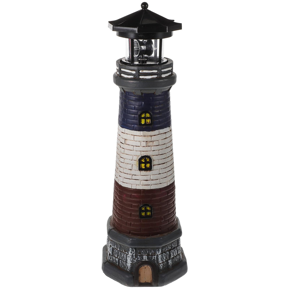 Solar Garden Lighthouse Statue 14.76In Waterproof V21071