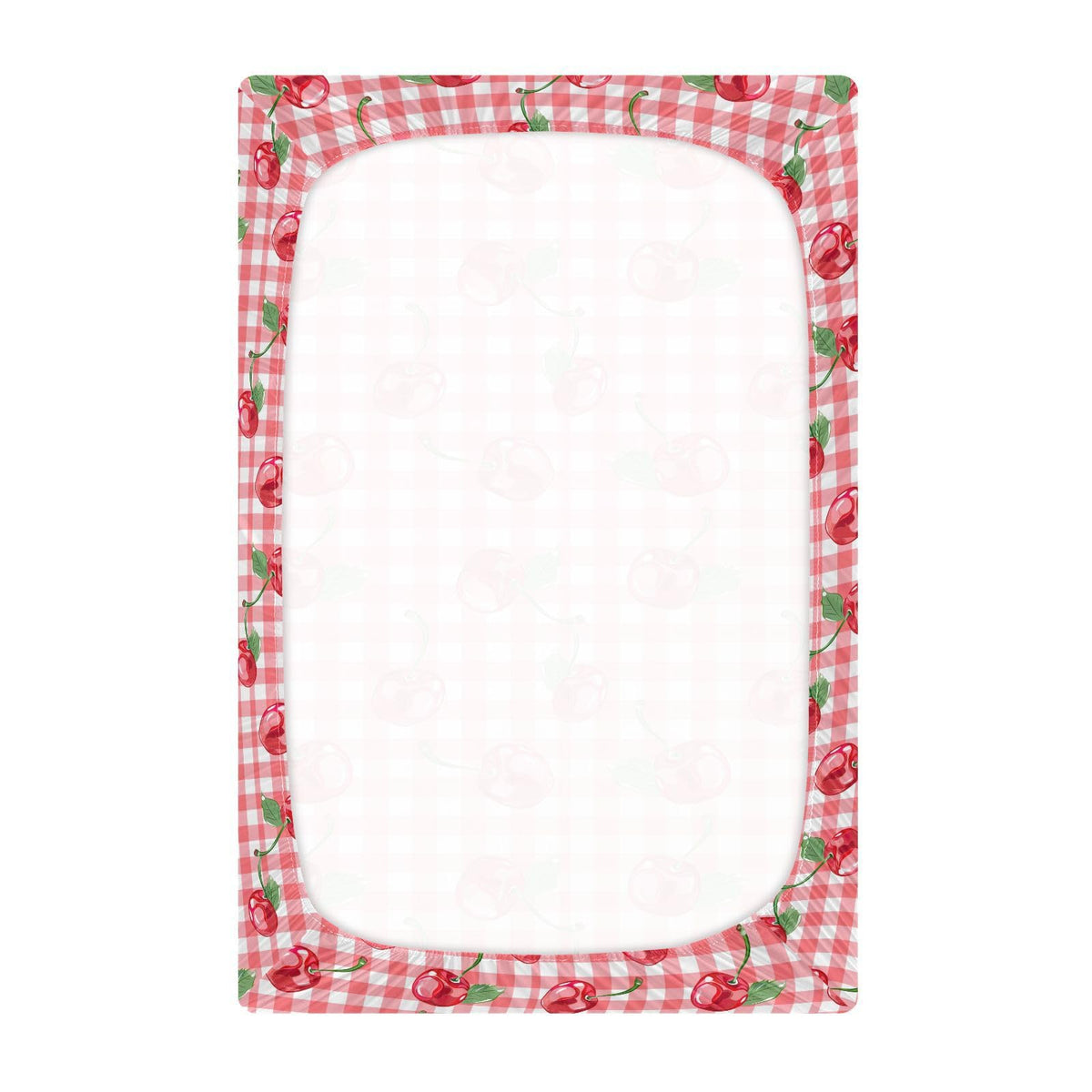 Cherry Buffalo Plaid Fitted Crib Sheet L7456