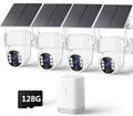 4MP Solar Powered Wireless Security Camera System with Color Night Vision L3556
