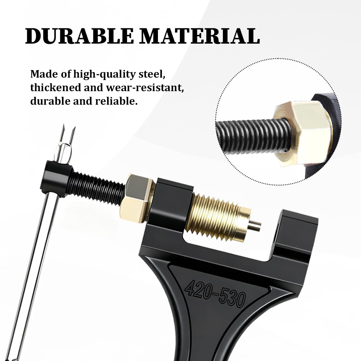 Adjustable 420-530 Motorcycle Chain Breaker Tool I33486