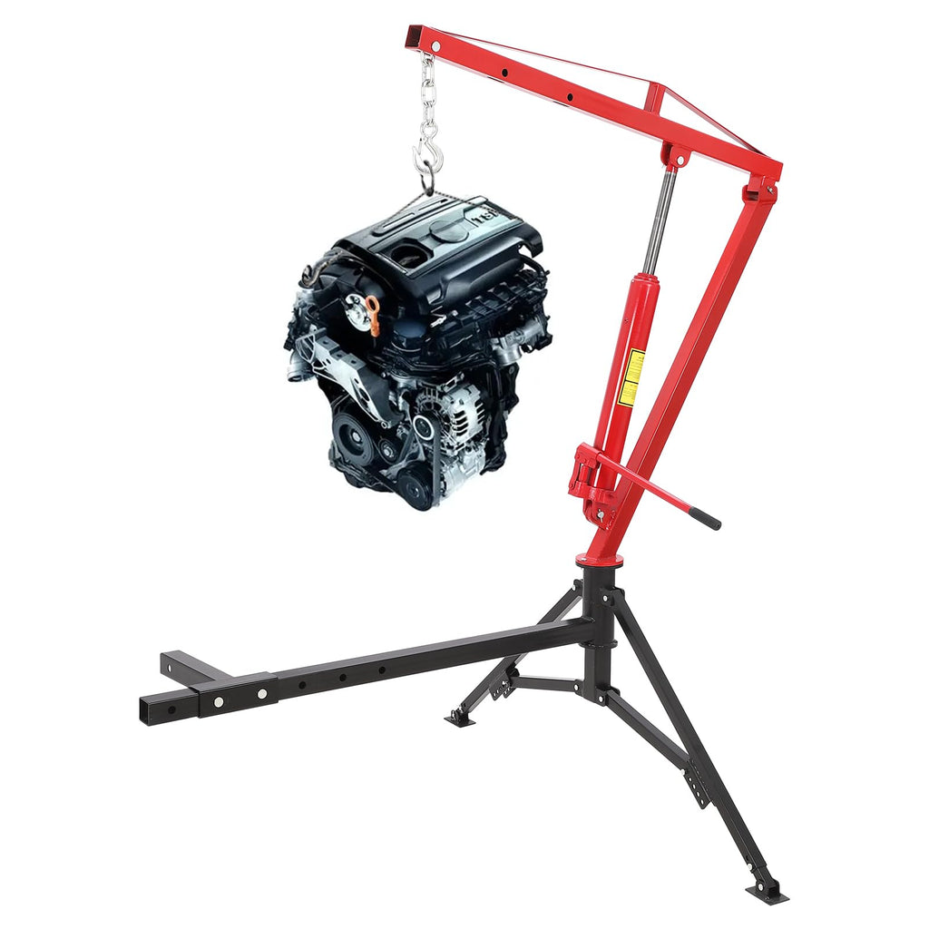 Hydraulic Pickup Truck Crane 1000 Lbs 360° Swivel Hitch Mounted L7772