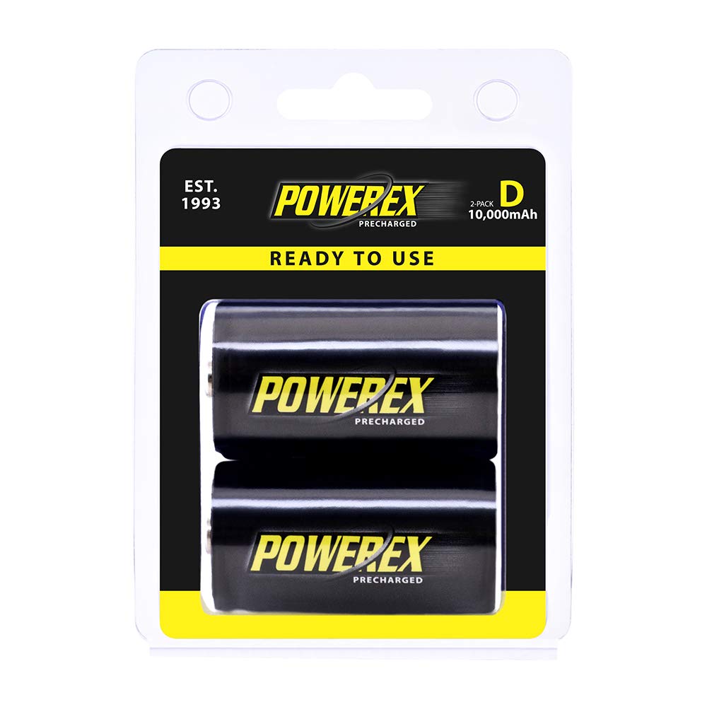 Rechargeable NiMH D Batteries 2-pack V141