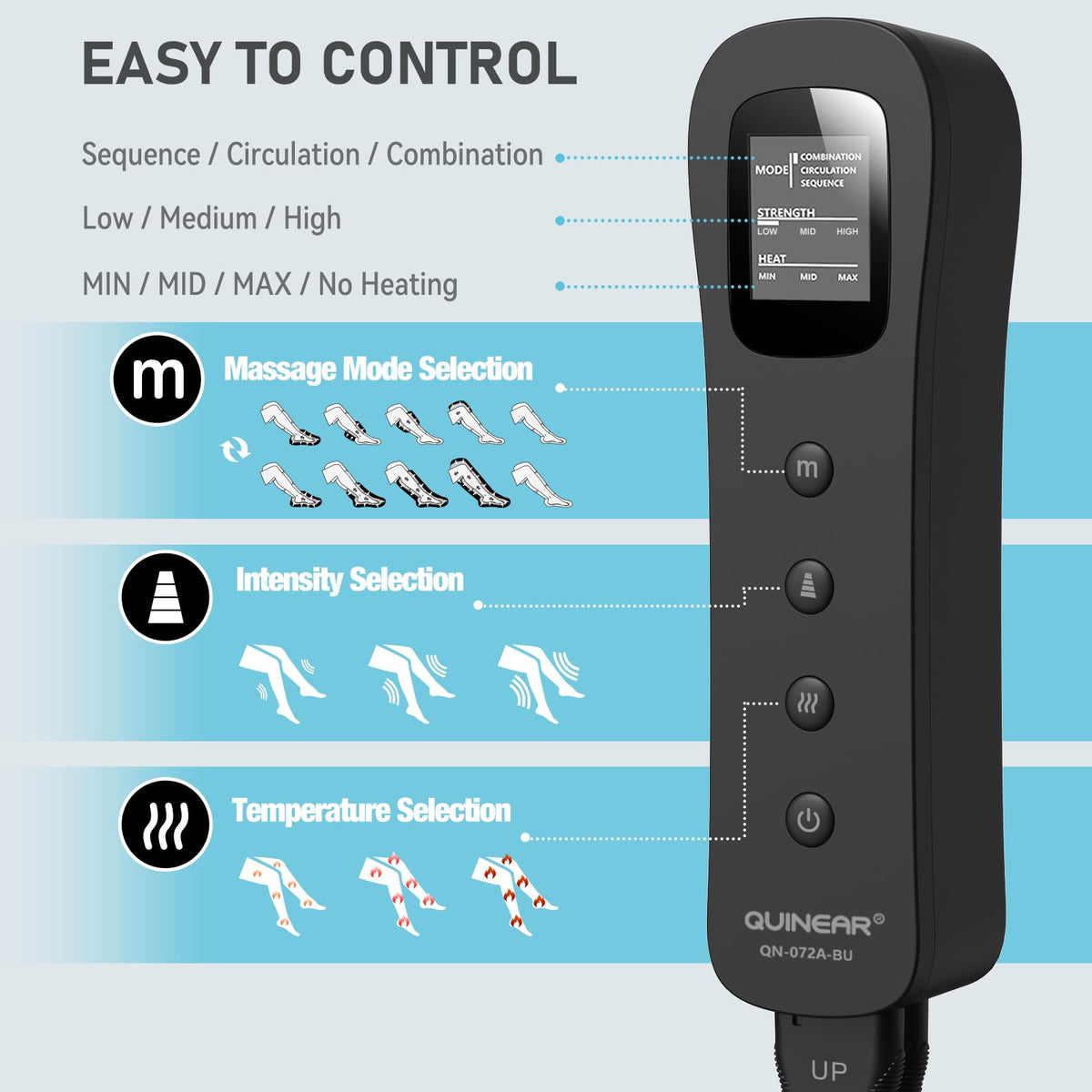 Leg Massager with Heat and Compression E81084
