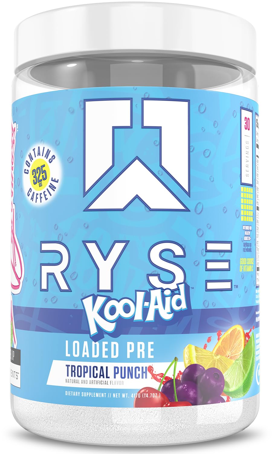 Pre Workout Powder Tropical Punch 300mg Caffeine 30 Servings G4880