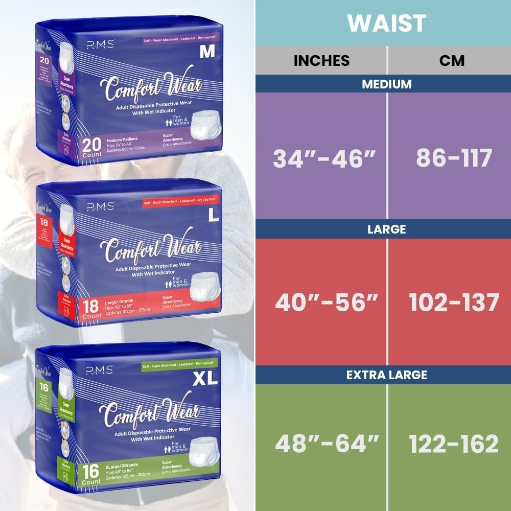 X-Large Disposable Incontinence Pull-Ups 16 Count C72593