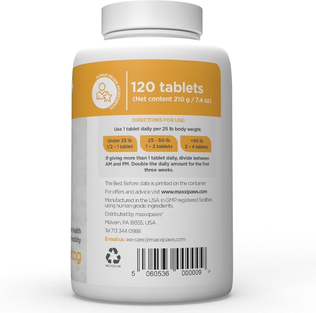Dog Hip & Joint Support Glucosamine & Collagen 120ct K215