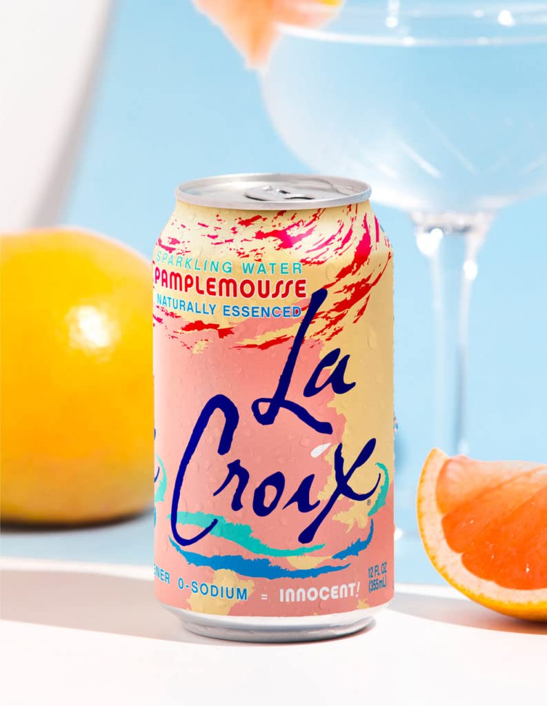 Sparkling Water, Grapefruit, 12 Fl Oz (Pack of 12) P886