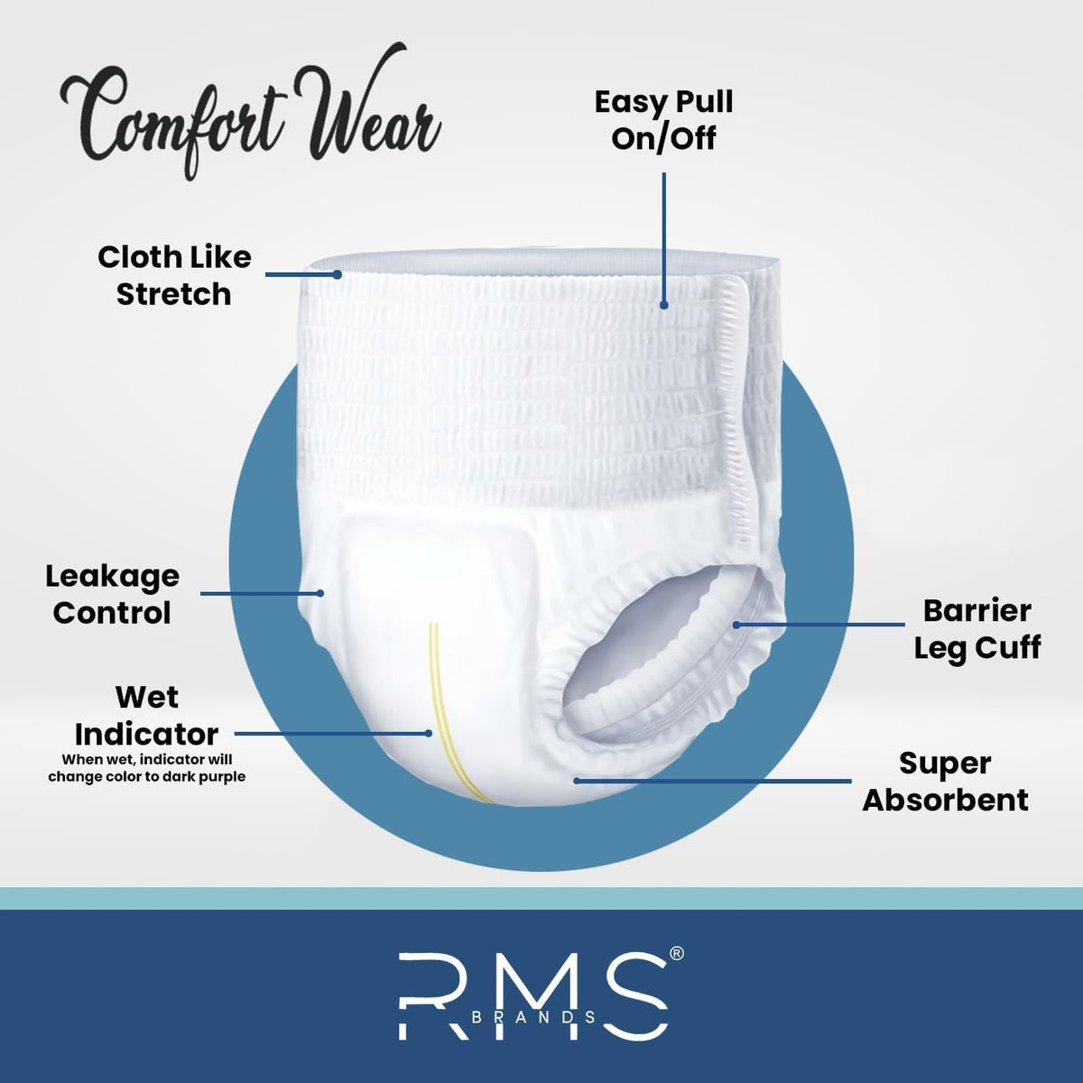 X-Large Disposable Incontinence Pull-Ups 16 Count C72593