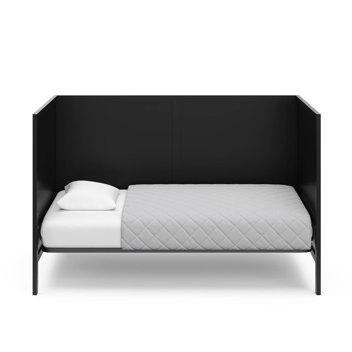 Black Crib and Mattress U402