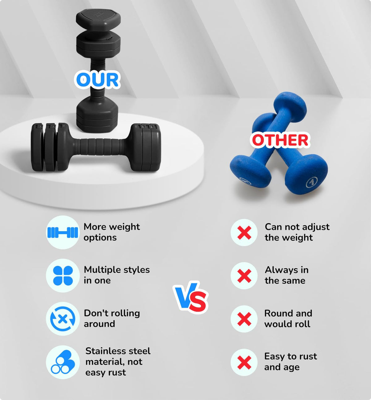 Adjustable Dumbbell Set of 2 L699686