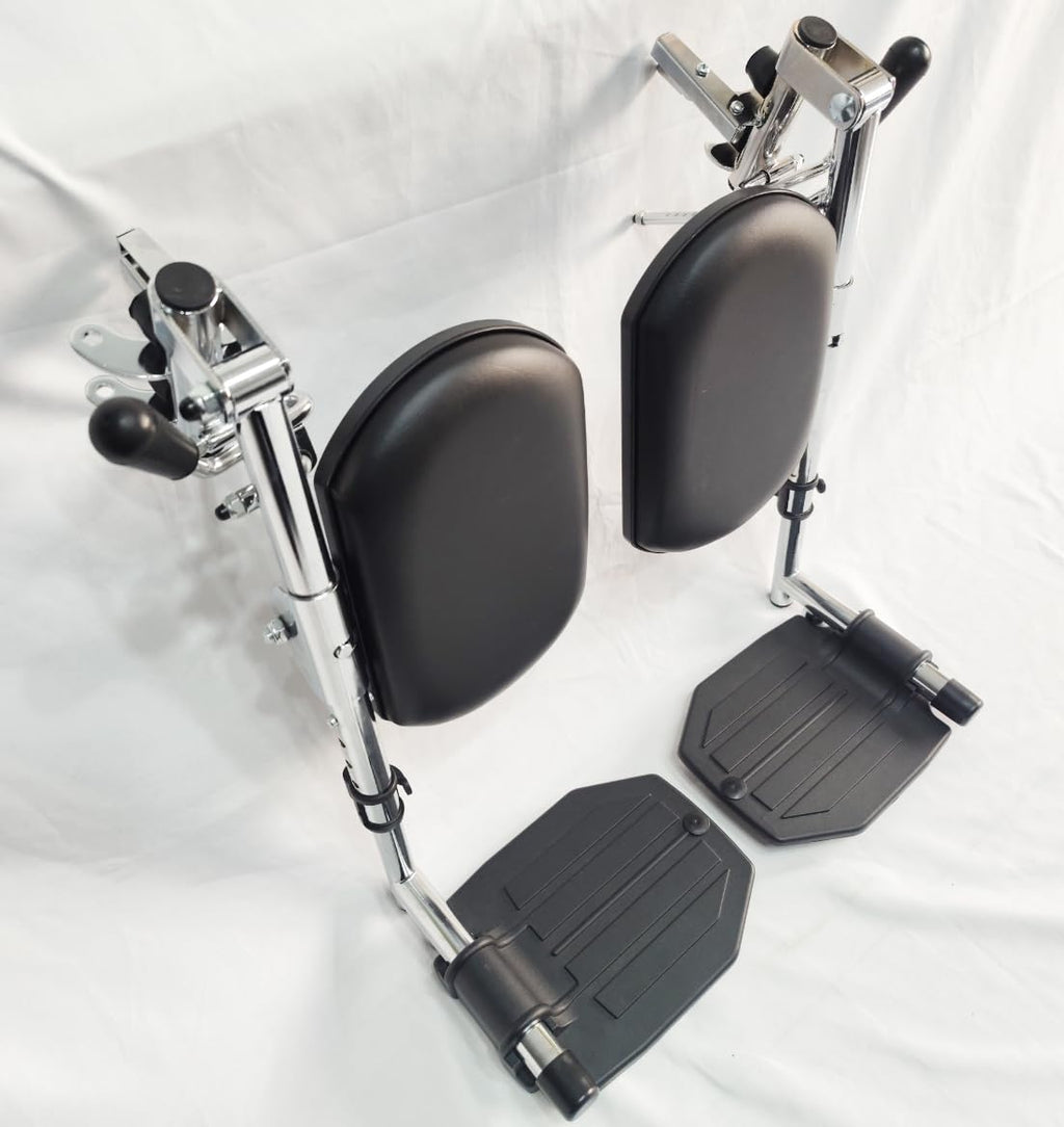 Heavy Duty Wheelchair with Elevating Legs and Aluminum Footplates X121