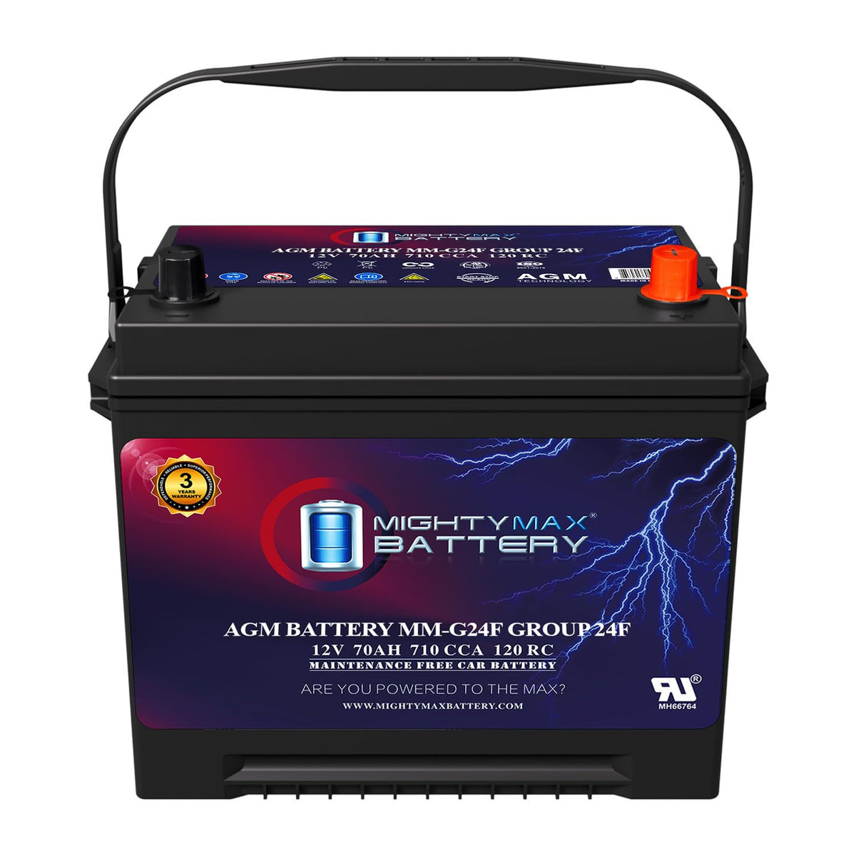 12V 70Ah AGM Replacement Battery N256062