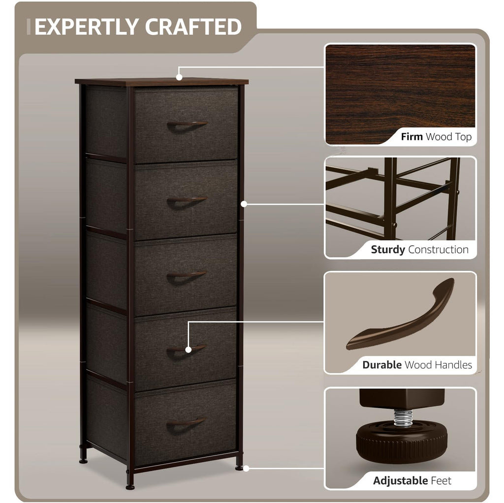 5 Drawer Nightstand J25866