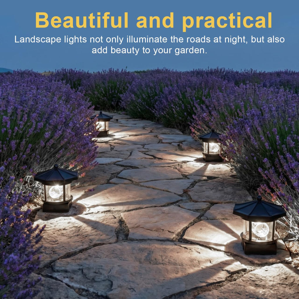 Solar LED Lighthouse Waterproof Garden Lights U25659