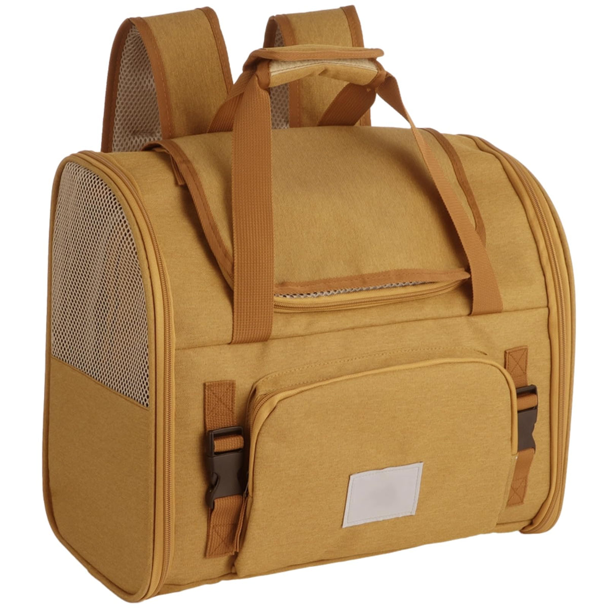 Expandable Pet Backpack Carrier with Ventilated Mesh Top D3230