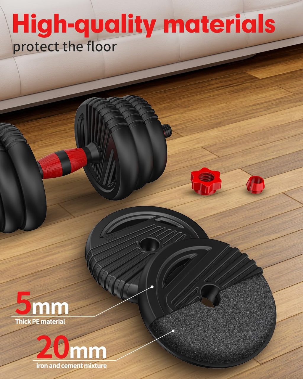 Adjustable Dumbbell Set 4 in 1 Free Weights U42104