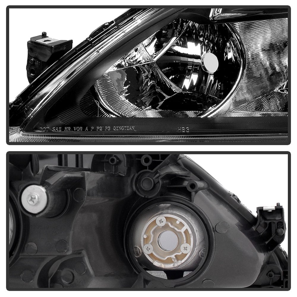 Black Crystal Headlights Driver + Passenger Side T579347
