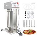 30LB Stainless Steel Electric Sausage Stuffer with 5 Stuffing Tubes C818740