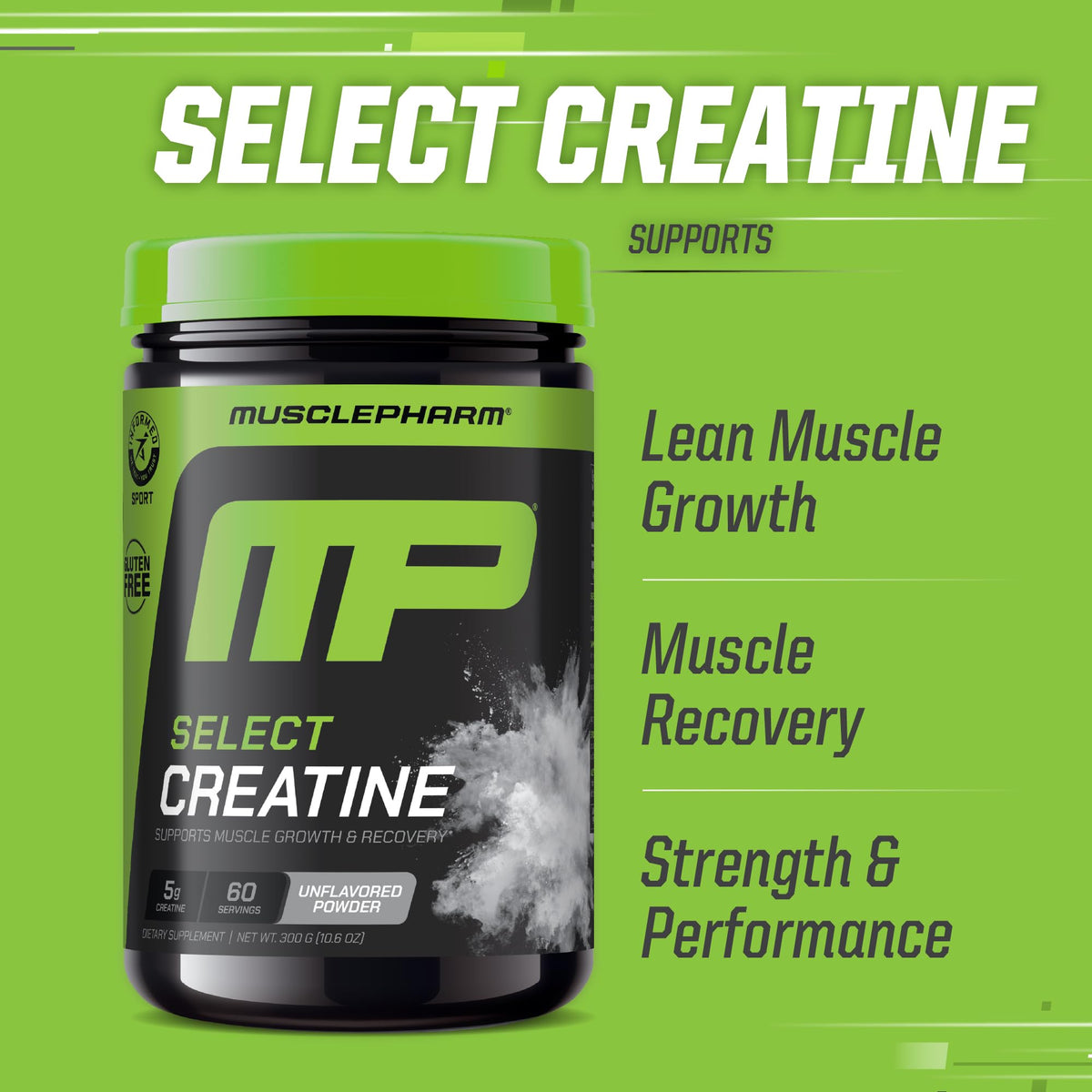 Creatine Monohydrate Powder 60 Servings M322