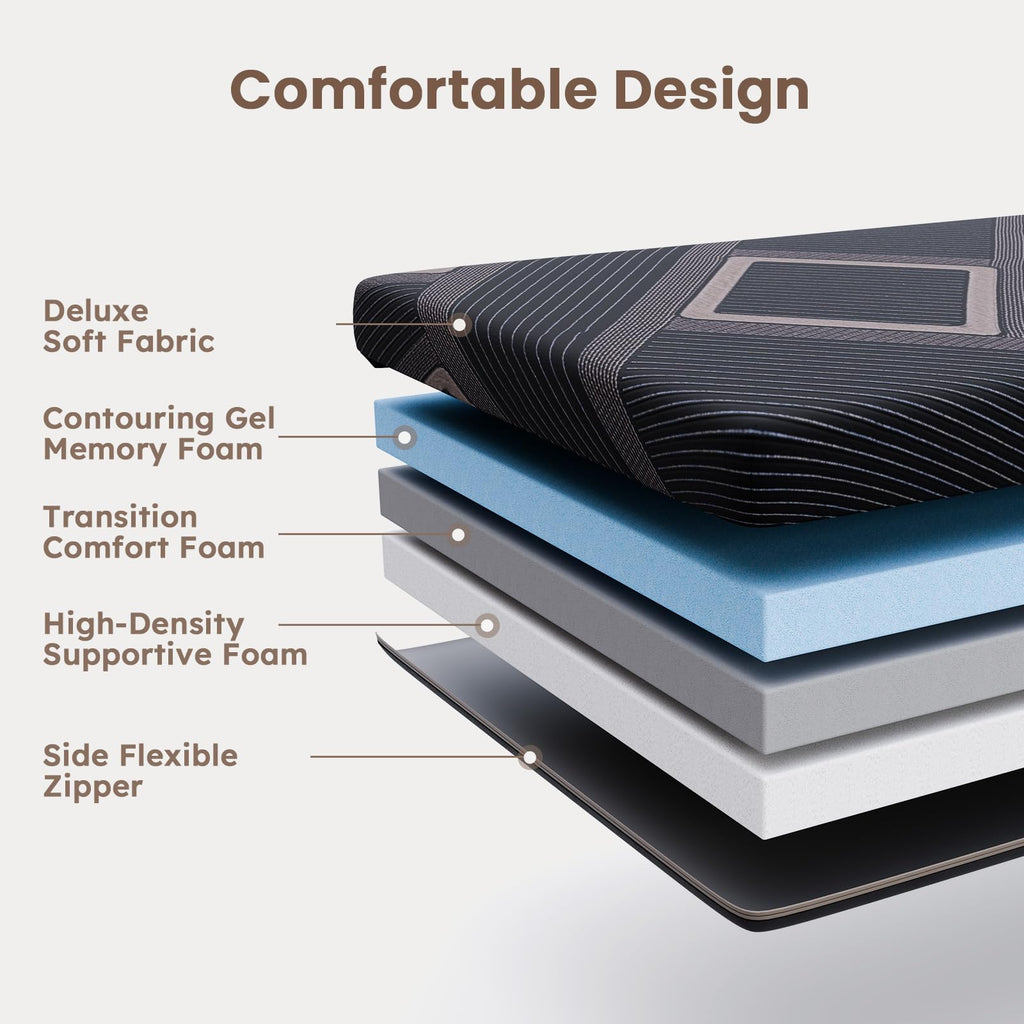 4 Inch Trifold Memory Foam Mattress F193