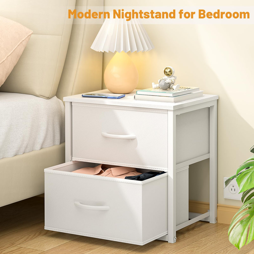 White 2-Pack Stackable Storage Drawers Y797070