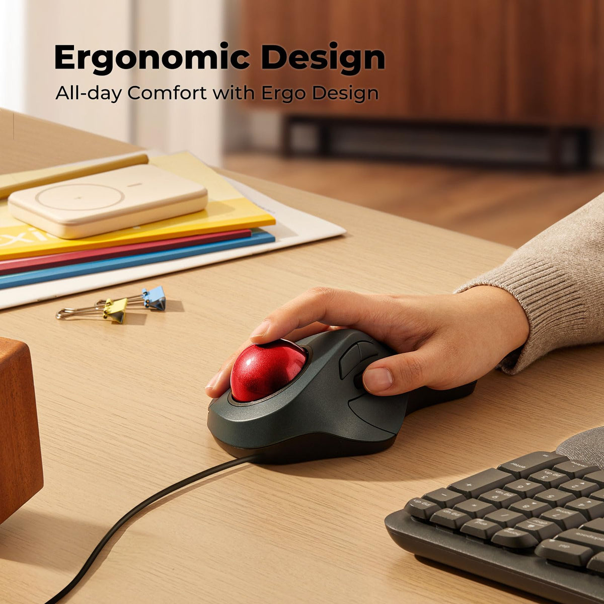 Ergonomic Trackball Mouse D233239