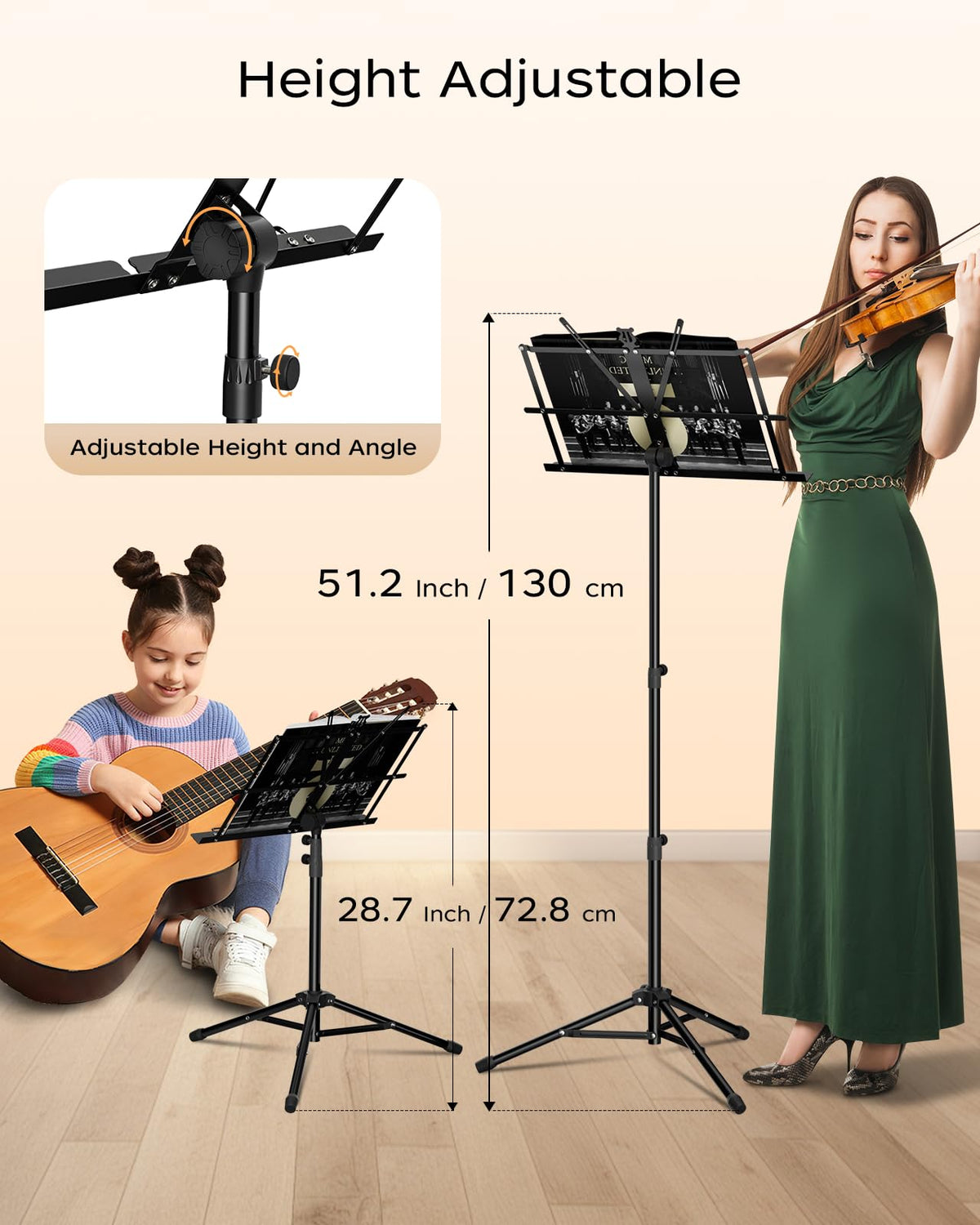 Folding Sheet Music & Book Stand with Bag H76162