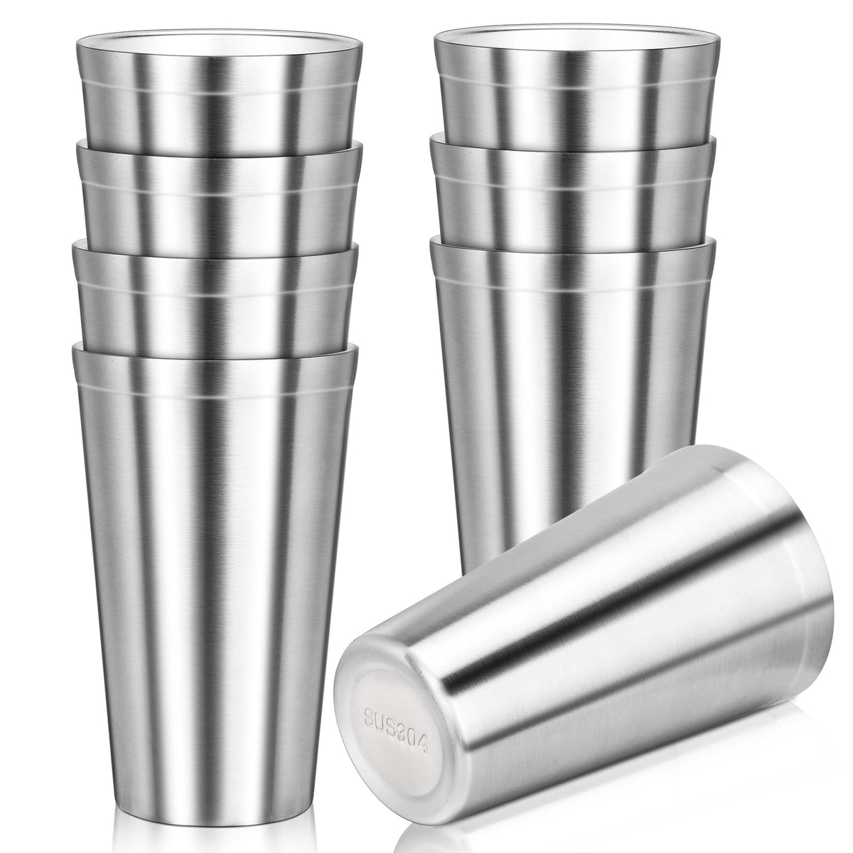 16 oz Stainless Steel Insulated Tumbler 8 Pack Y985