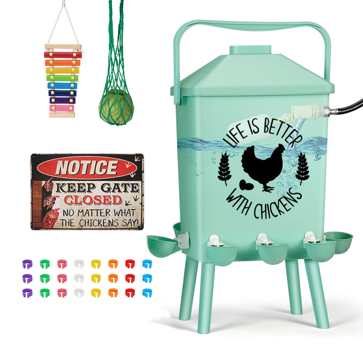 4.2Gal Hanging Chicken Waterer X18356